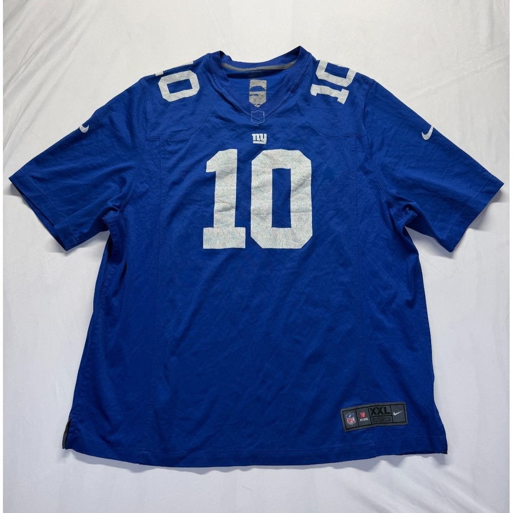 New York Giants Jersey Mens 2XL Blue Eli Manning #10 Nike Football NFL Graphic